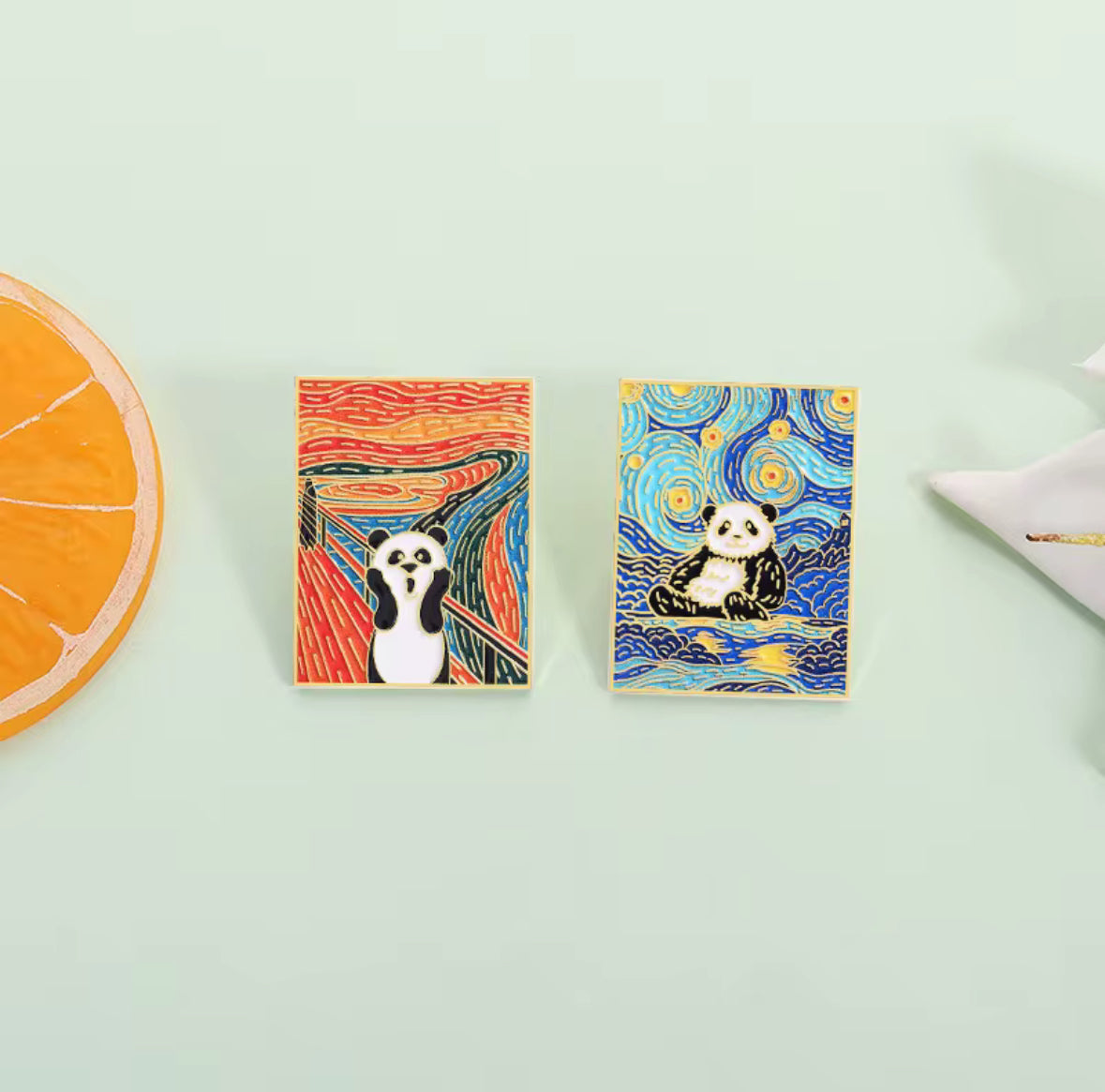 Expressionist Pandas - Enamel Pins